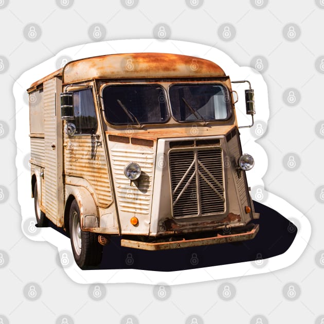 rusty citroen h van Sticker by candcretro